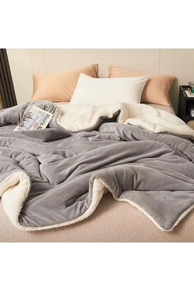  Sherpa Polar Battaniye Çift Taraflı Çift Kişilik 220x240 cm